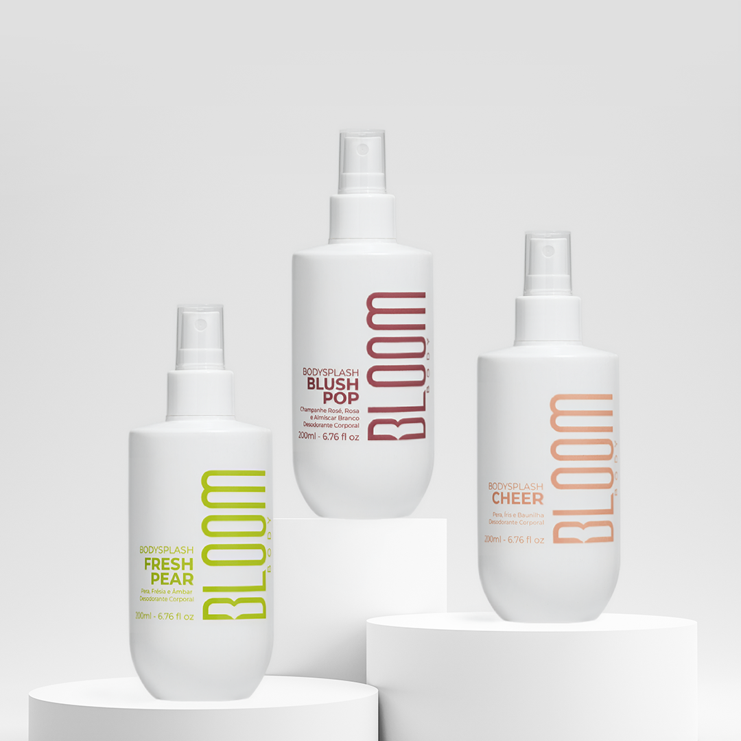 Kit 3 Body Splash Desodorante Colônia 200ml - Fresh Pear, Blush Pop e Cheer