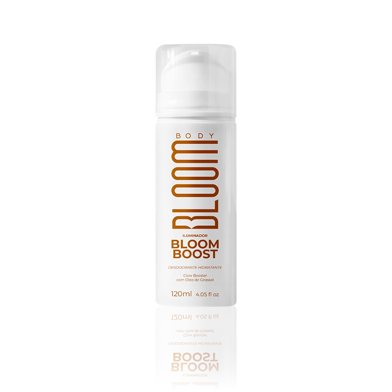 Iluminador Corporal Bloomboost 120ml, Glow Perfeito e uma Pele Irradiante