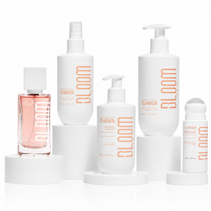 Kit Ritual de Luxo Cheer  Body Cream, Body Splash, Sabonete, Desodorante e Perfume Capilar