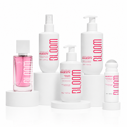 Kit Ritual de Luxo Majesty  Body Cream, Body Splash, Sabonete, Desodorante e Perfume Capilar