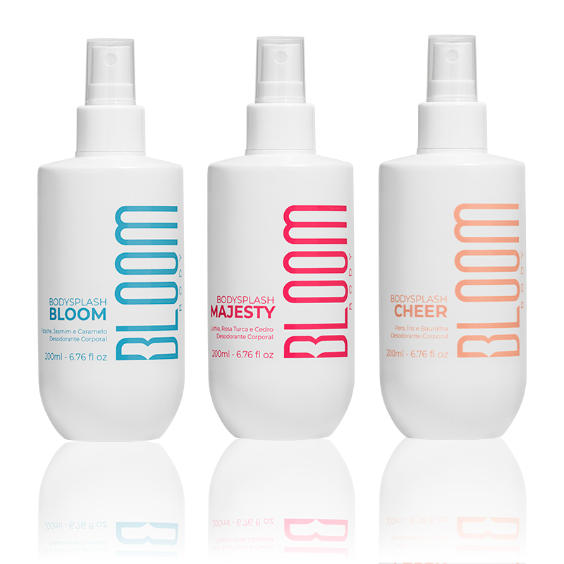 Kit 3 Body Splash Desodorante Colônia 200ml - Cheer, Majesty e Bloom ...