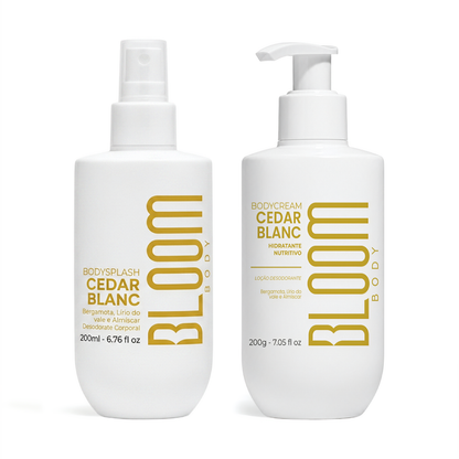 Kit  Body Cream e Body Splash Cedar Blanc