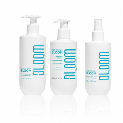 Kit  Body Splash Body Cream e Sabonete Bloom