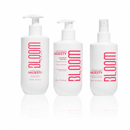 Kit  Body Splash Body Cream e Sabonete Majesty