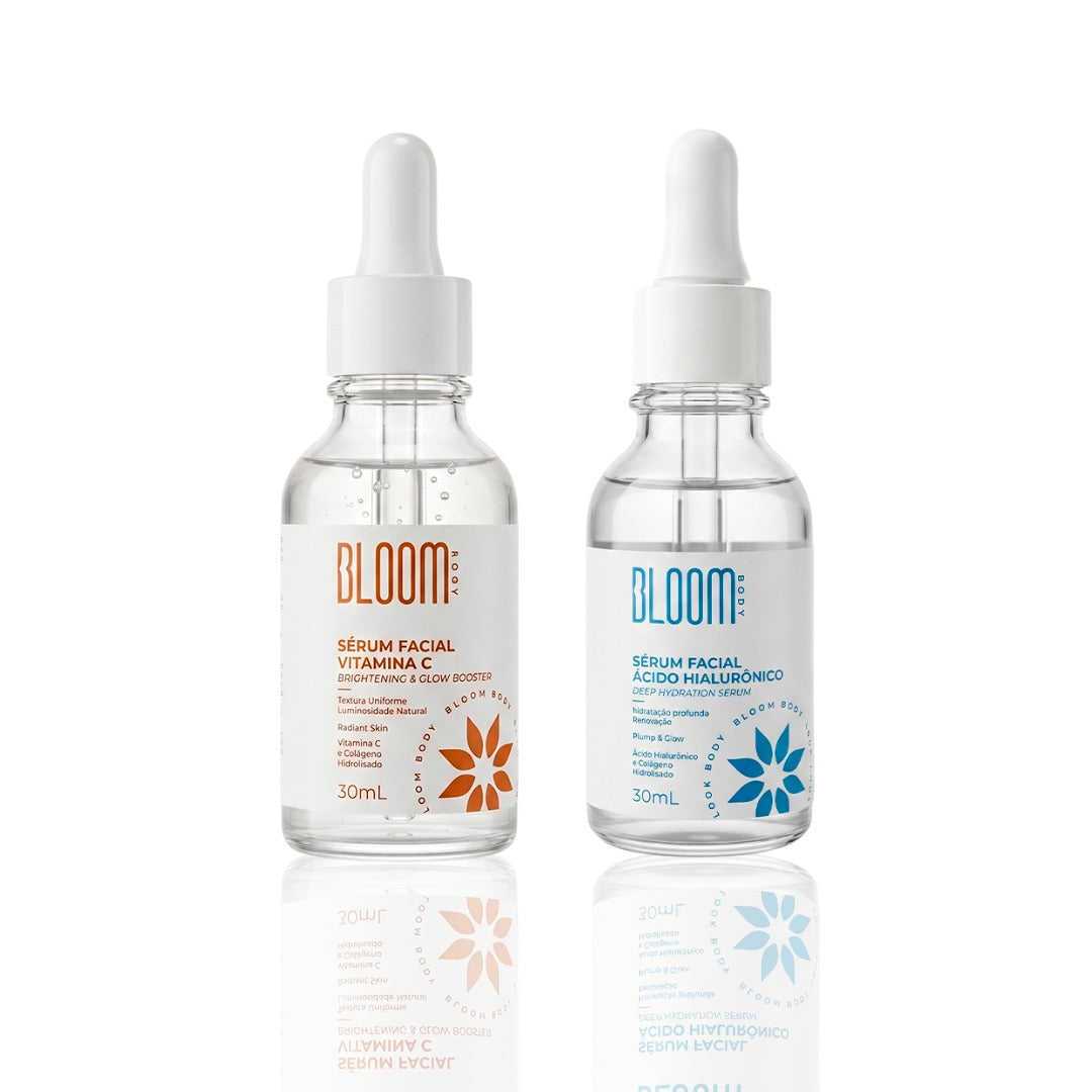 Kit de Sérum ácido hialurônico e vitamina C