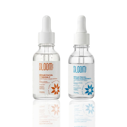 Kit de Sérum ácido hialurônico e vitamina C