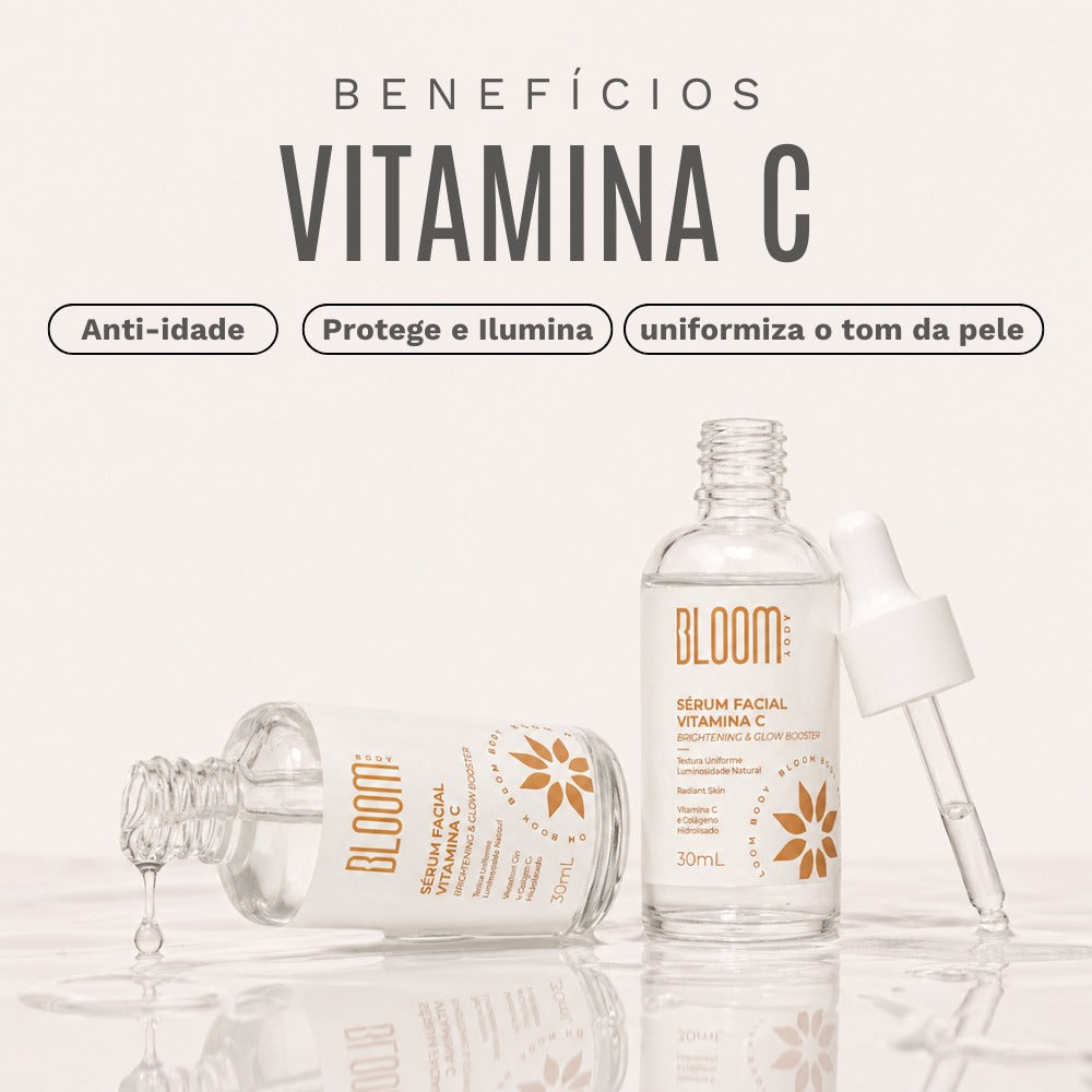 Kit de Sérum ácido hialurônico e vitamina C