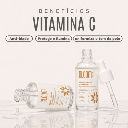 Kit de Sérum ácido hialurônico e vitamina C