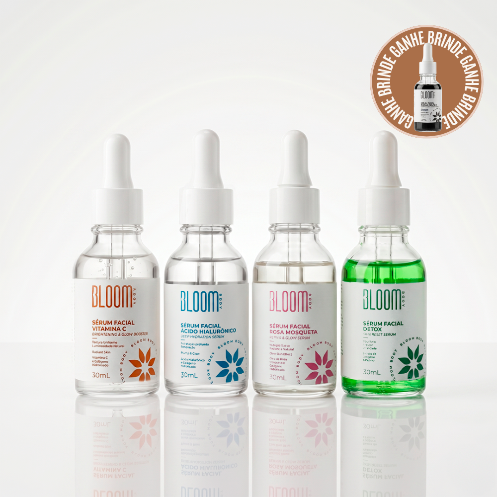 Kit de Sérum Facial Bloom Body: O Cronograma Completo para sua Pele
